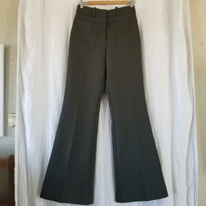 Reiss | Priya Twill High-Rise Flared Trousers
